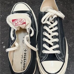 Converse Black and Cream High-Tops